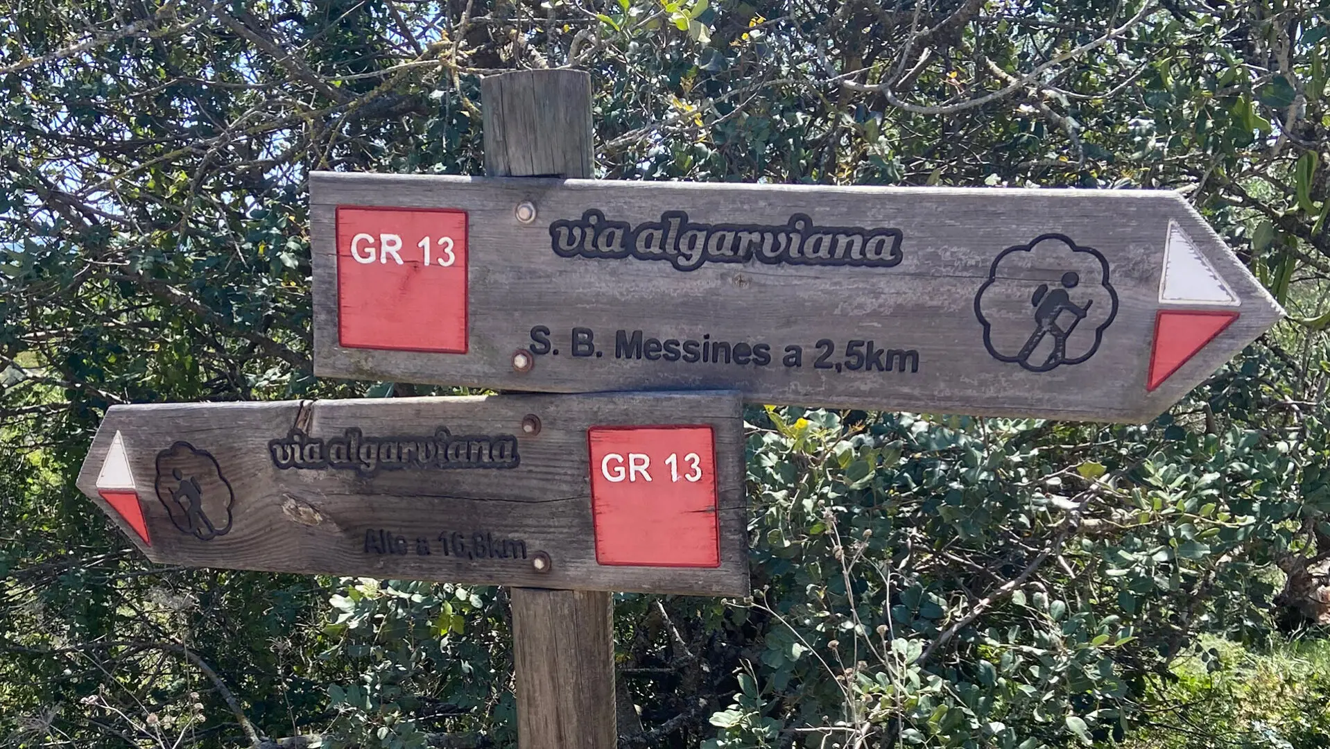 Trail sign of the Via Algarviana