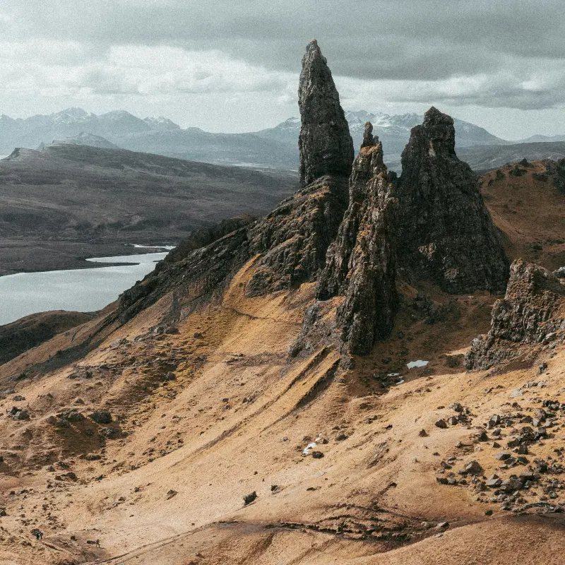 Old man of Storr in Scotland