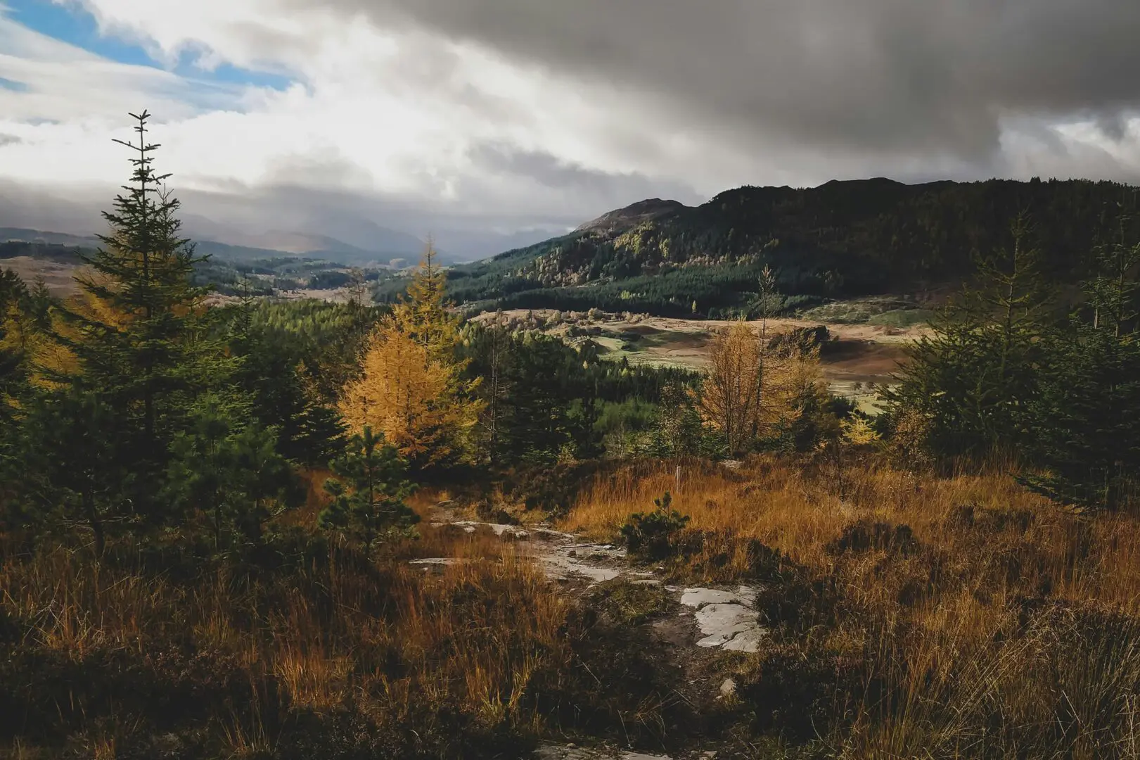 scottish highlands in fall