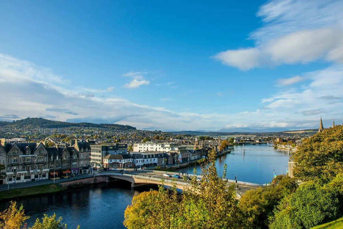 city of Inverness in Scotland