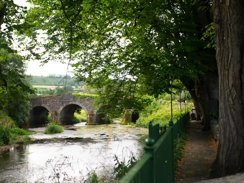 stone bridge over river