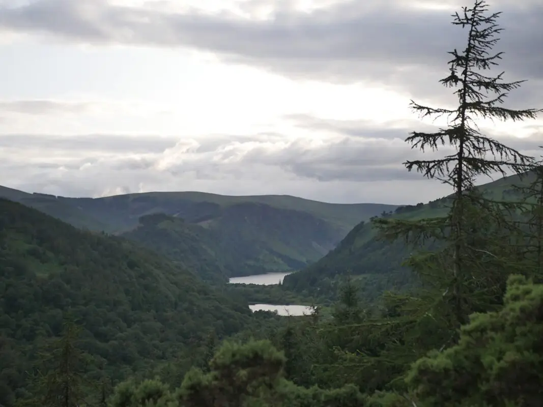 green hills in Ireland