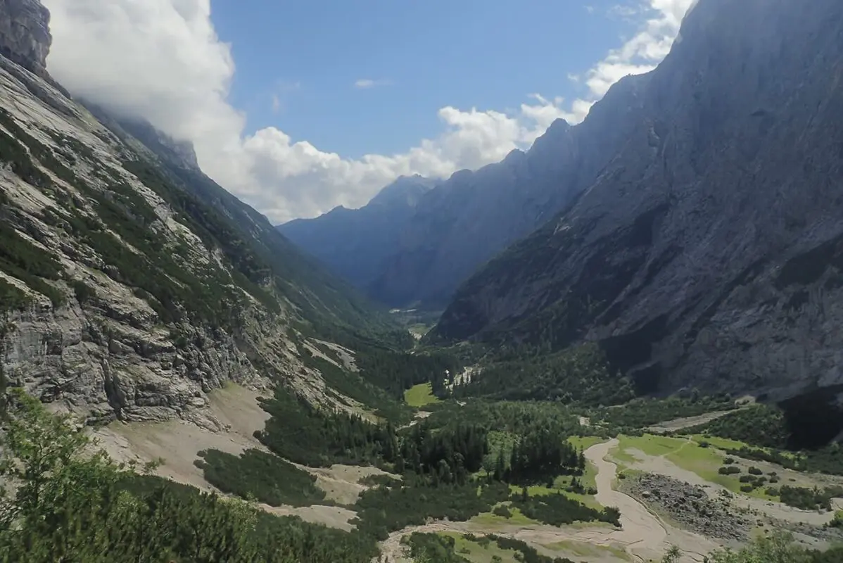 view of mountain valley