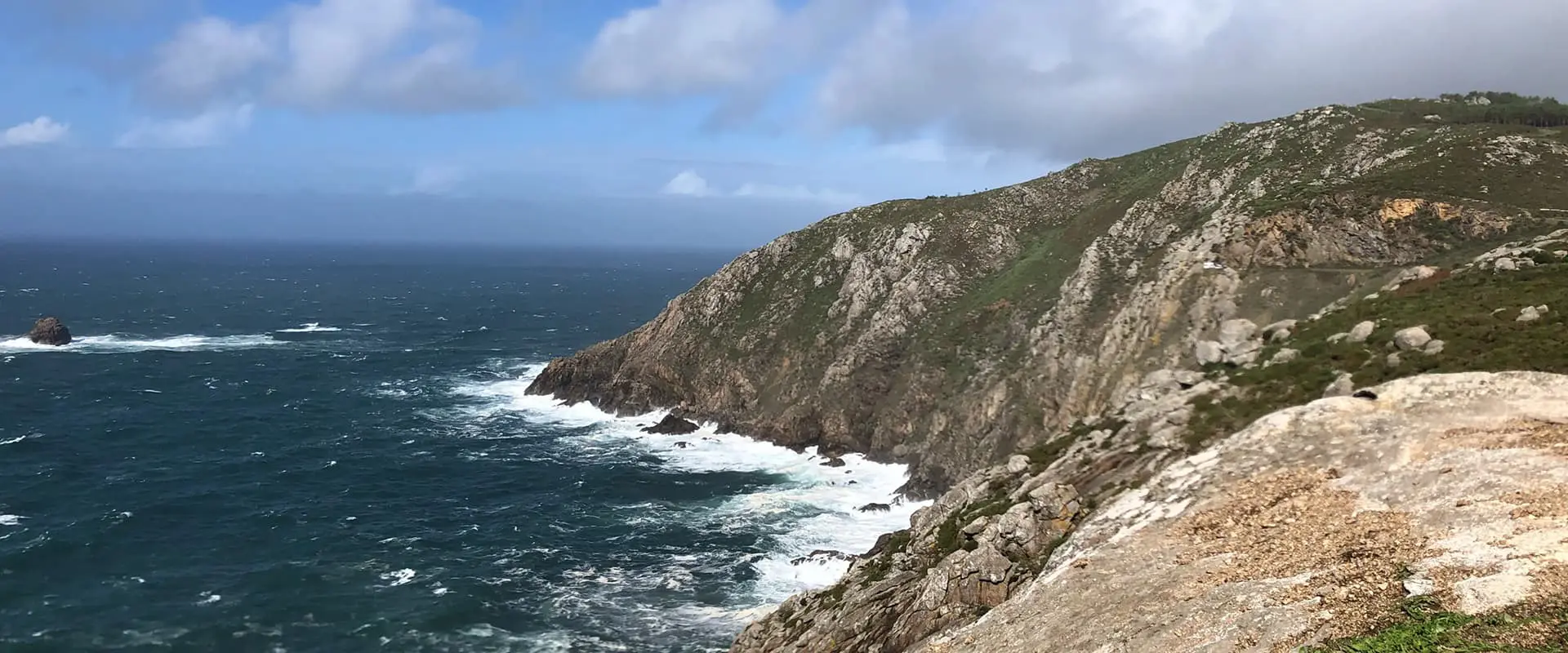 Cabo finisterre on the Camino Finisterre trail