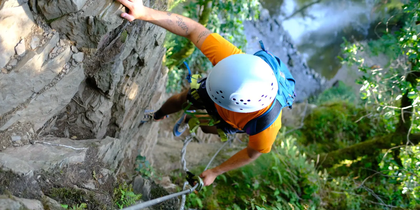 Klettersteig person