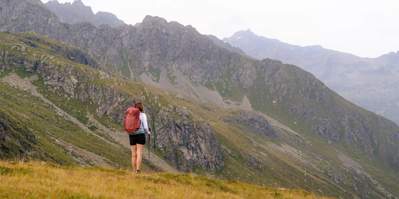 women with Deuter backpack