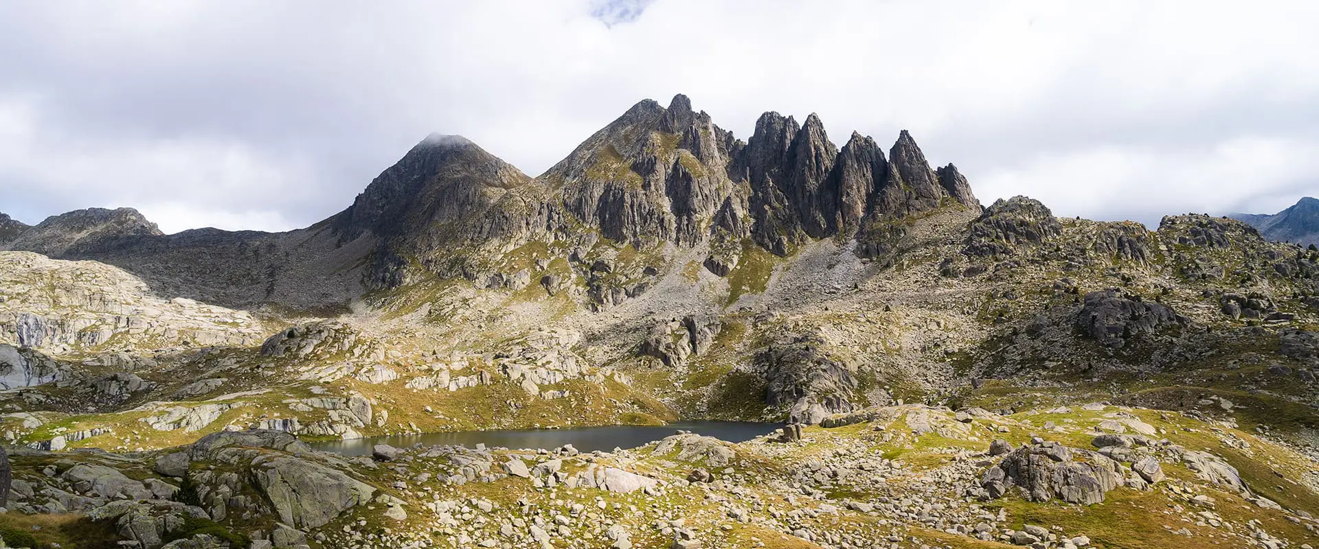 Pyrenees mountains on the Carros de Foc hiking trail