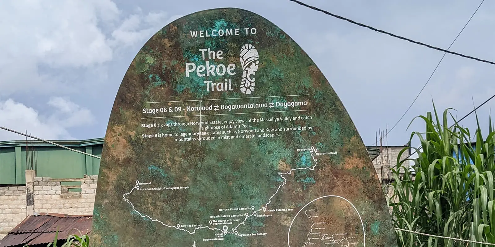 trail sign of the Pekoe Trail