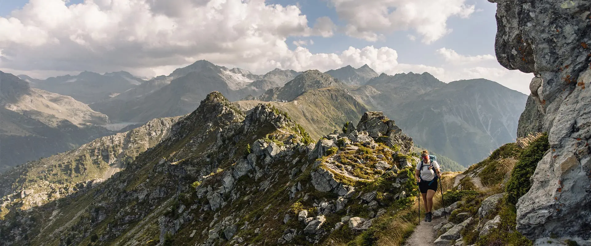 women hiking the Nendaz trekking in Switzerland