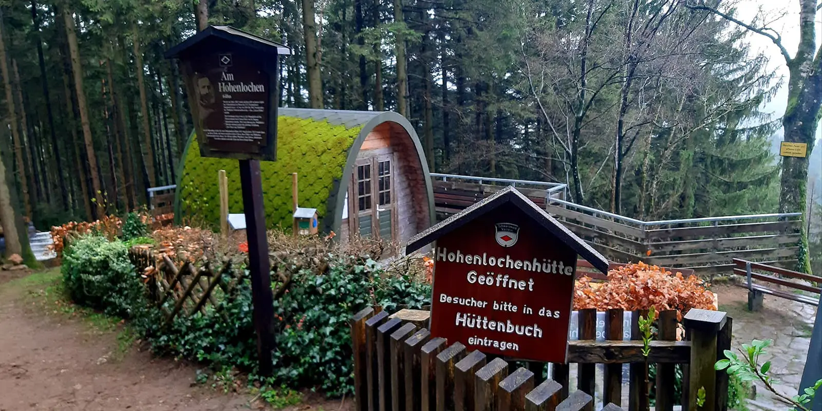 Hohenlochenhütte on the Westweg hiking trail in Germany