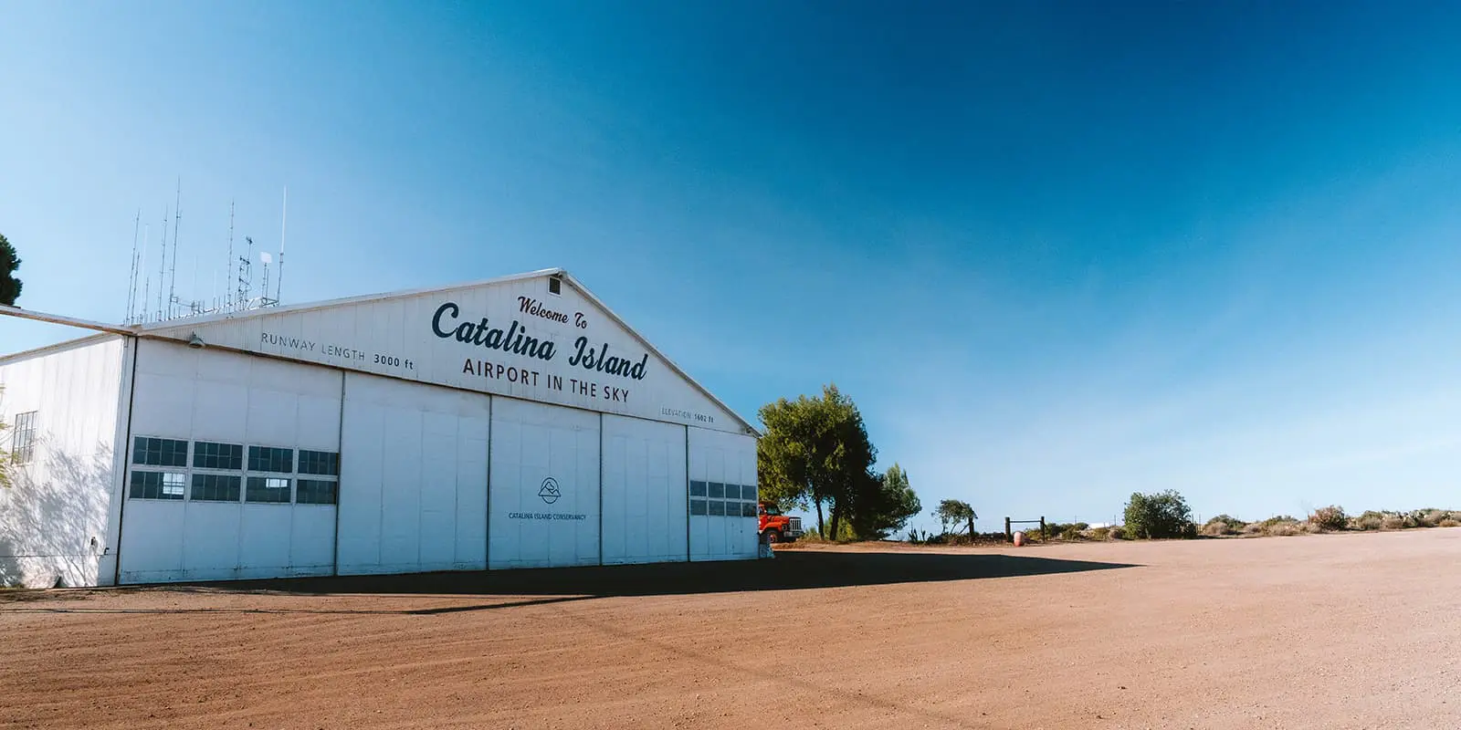 Catalina Island, airport in the sky hanger