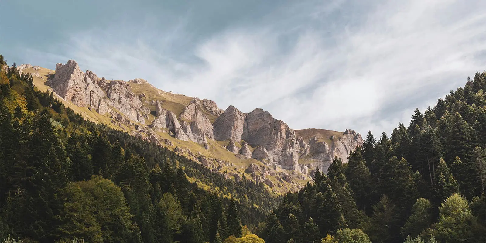 The tops of Shar Mountain basking in the autumn sun, part of the Macedonian Endless Trail