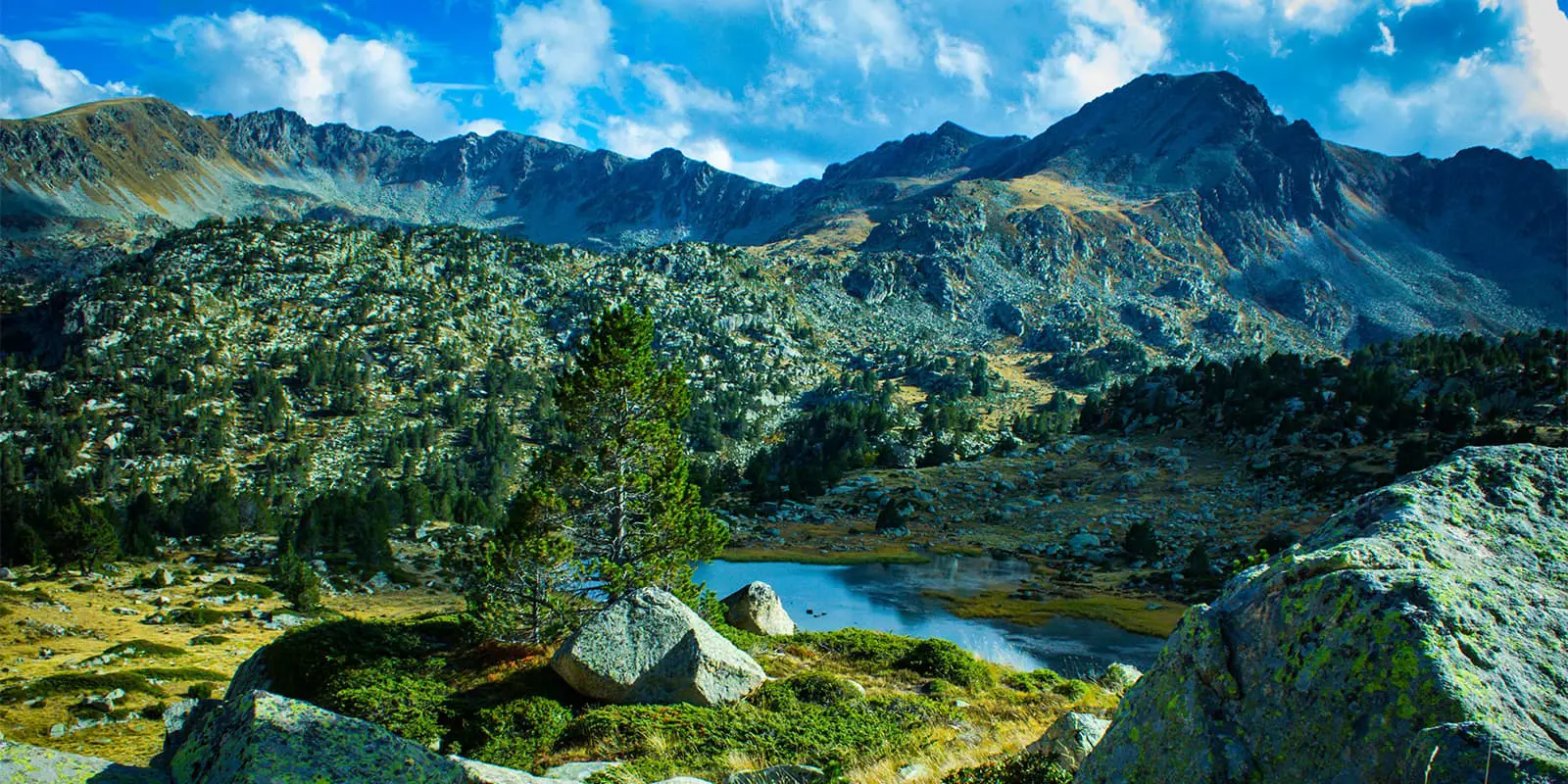 mountains of Andorra on the Coronallacs Trail