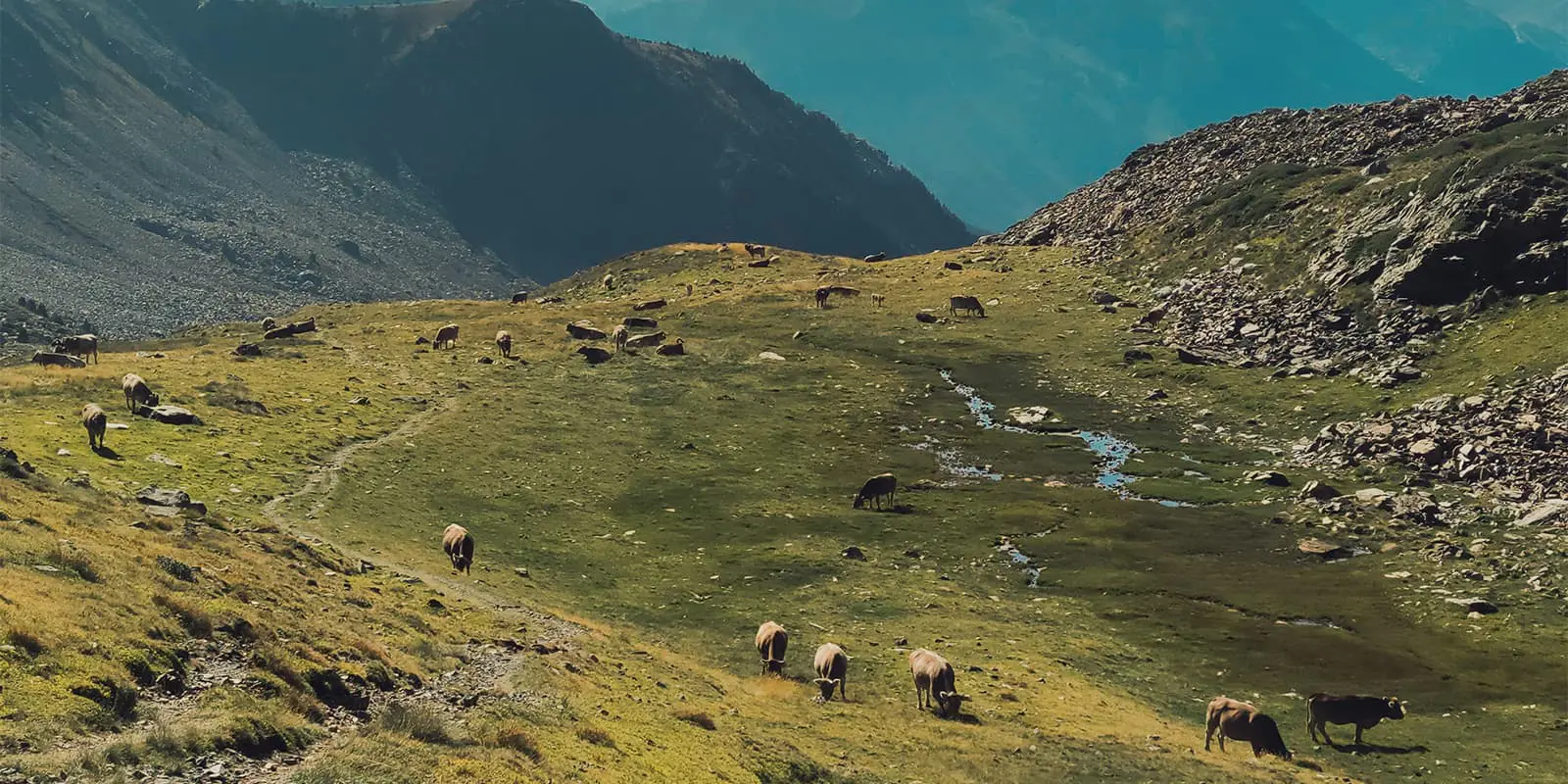 mountains of Andorra on the Coronallacs Trail