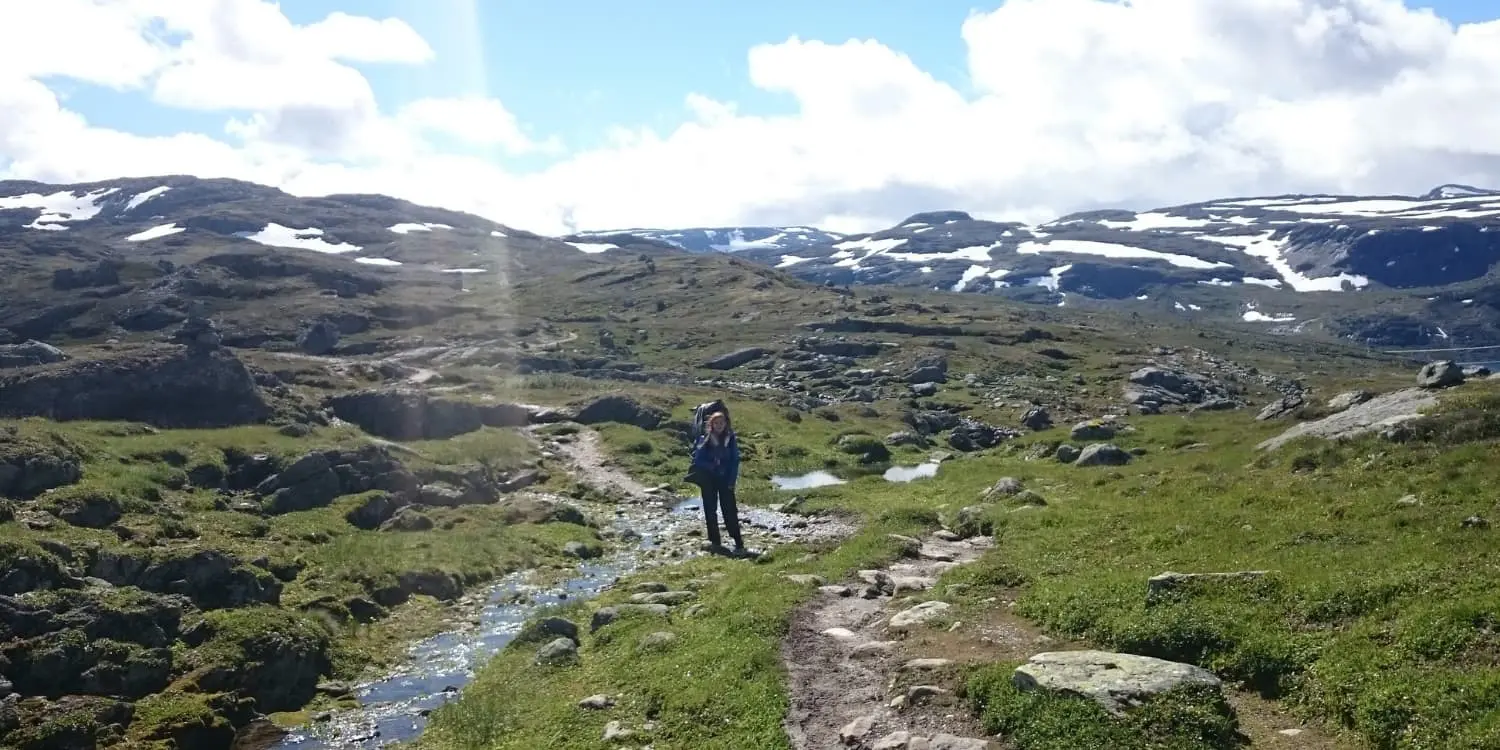 Aurlandsdalen trail in Norway