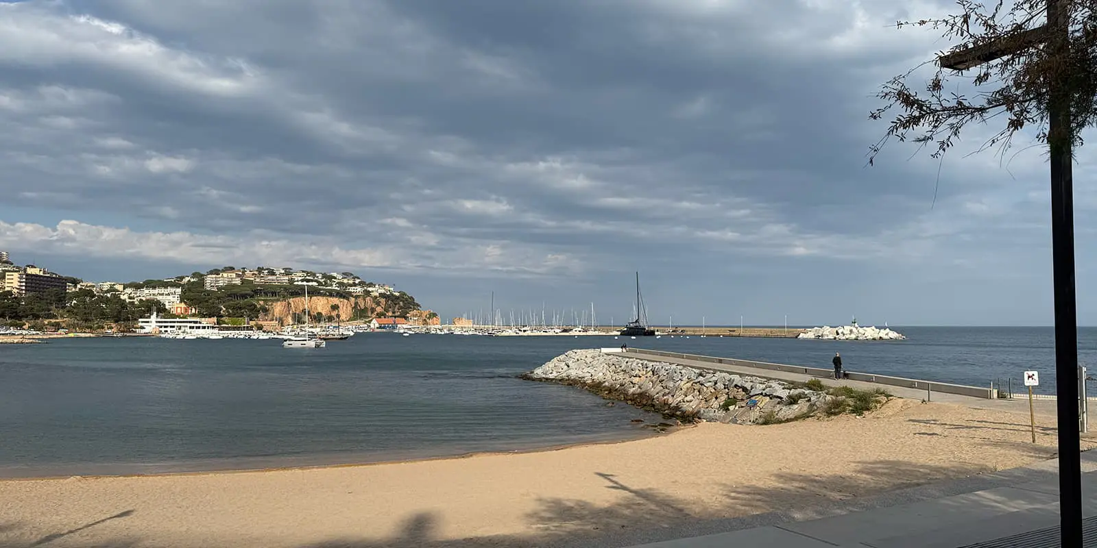 small harbor on the Spanish coastline