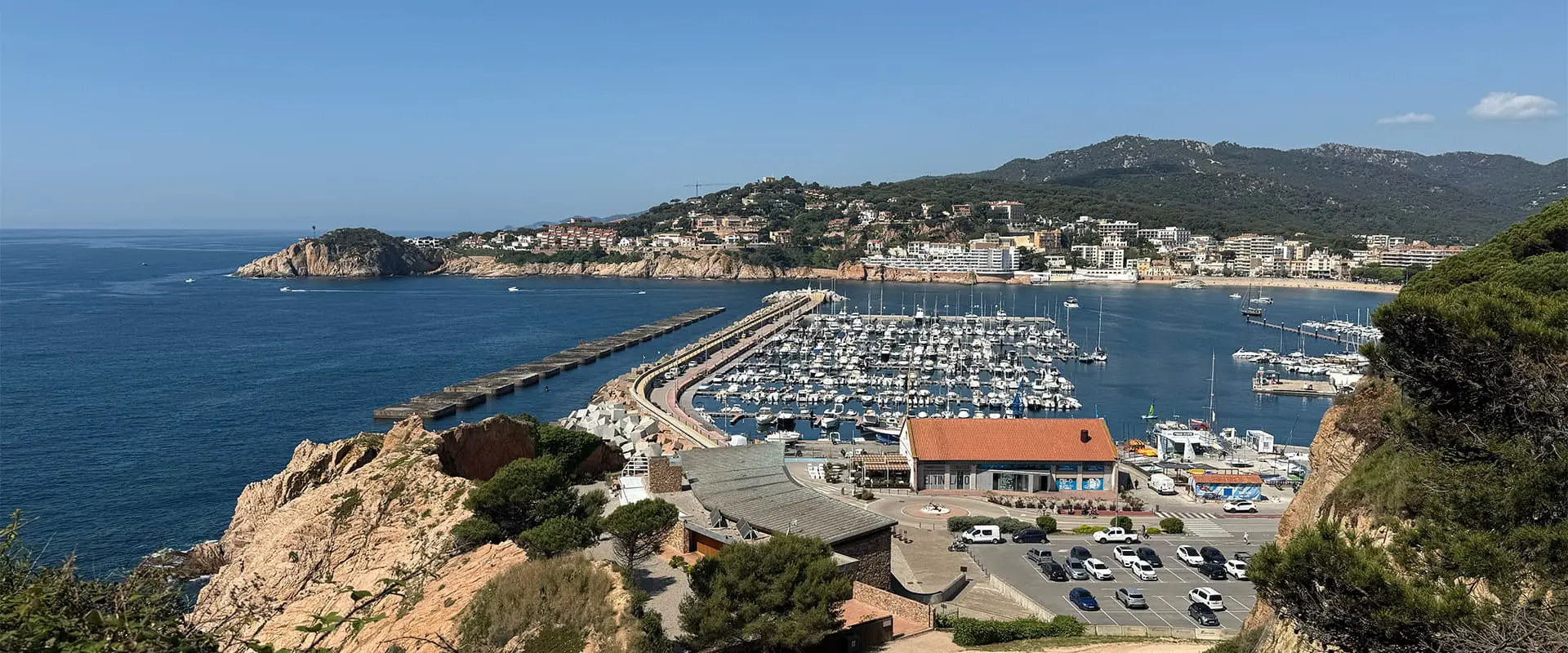 little harbor on the Spanish coast on the Camí de Ronda