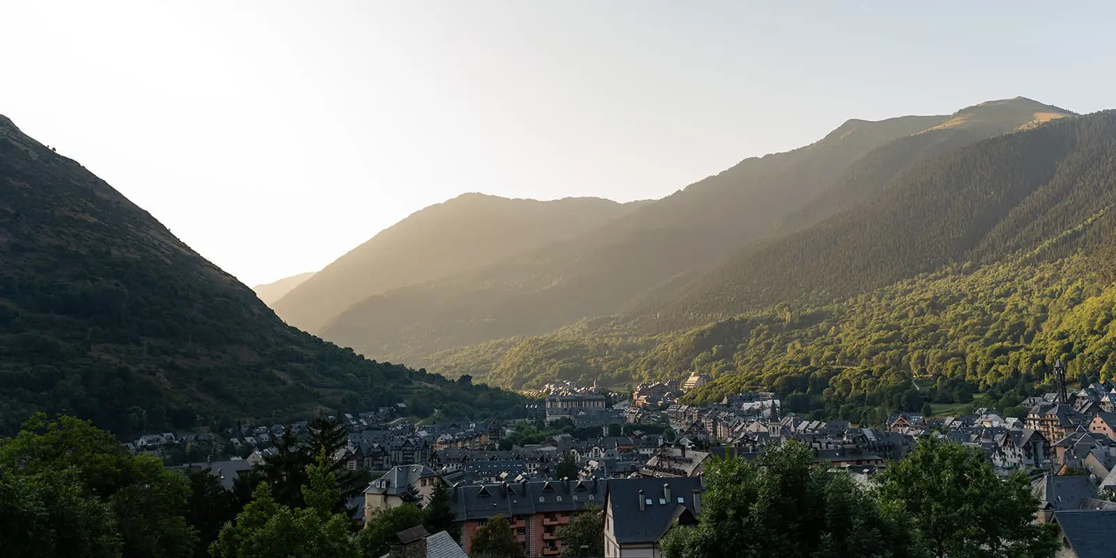 town of Vielha in Catalonia, part of the Tour de Aneto hiking trail