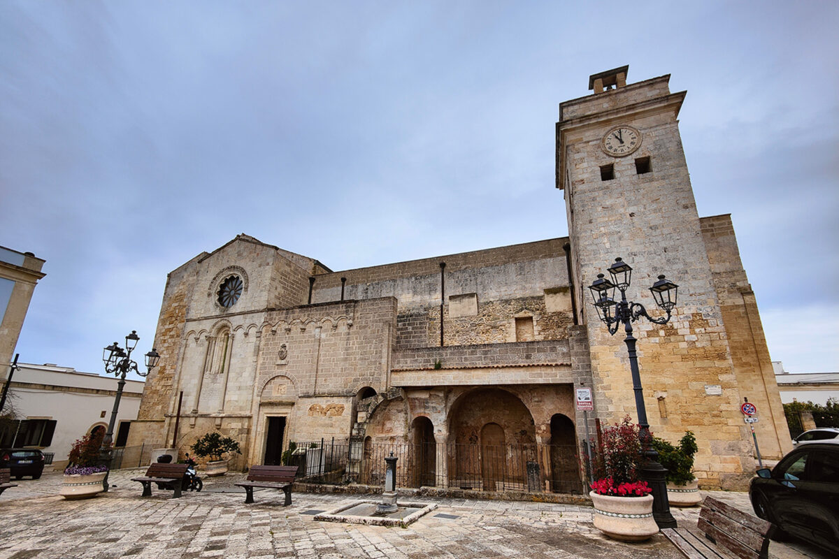 Old church in old Italian town, Salento Italy