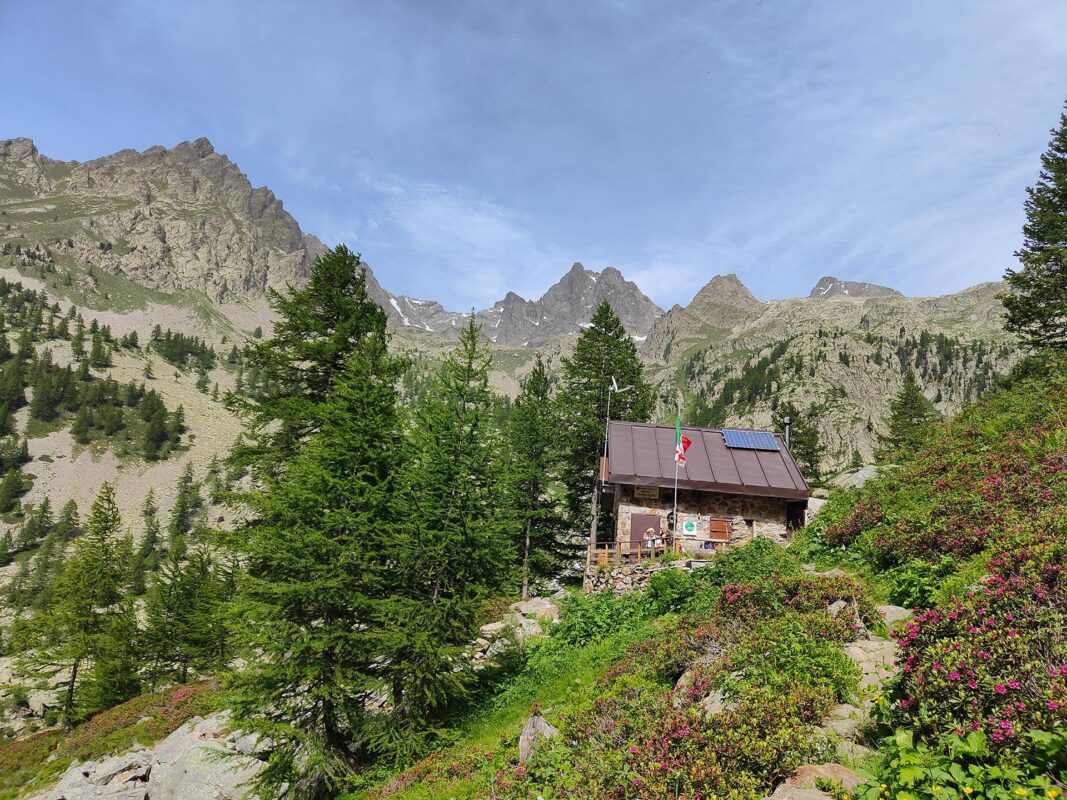 Mountain hut in the Maritime Alps