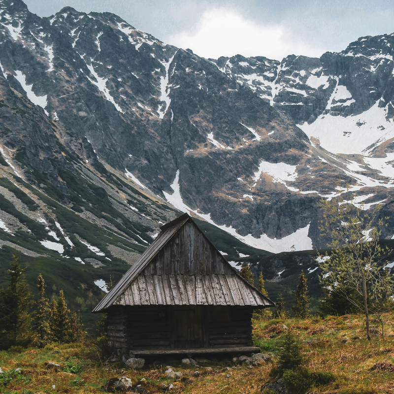 Mountain hut in Poland