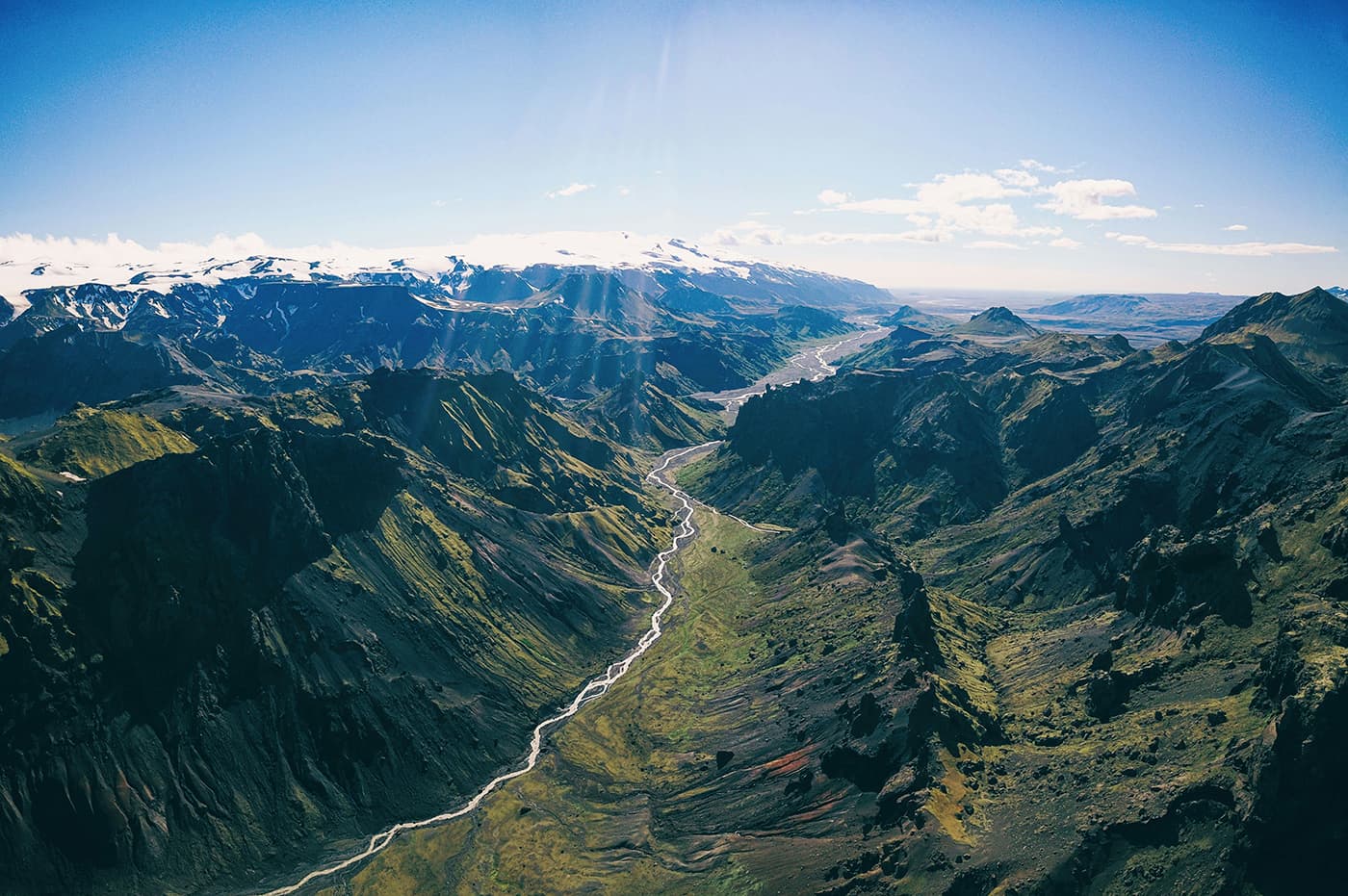 panoramic view of Icelandic landscape