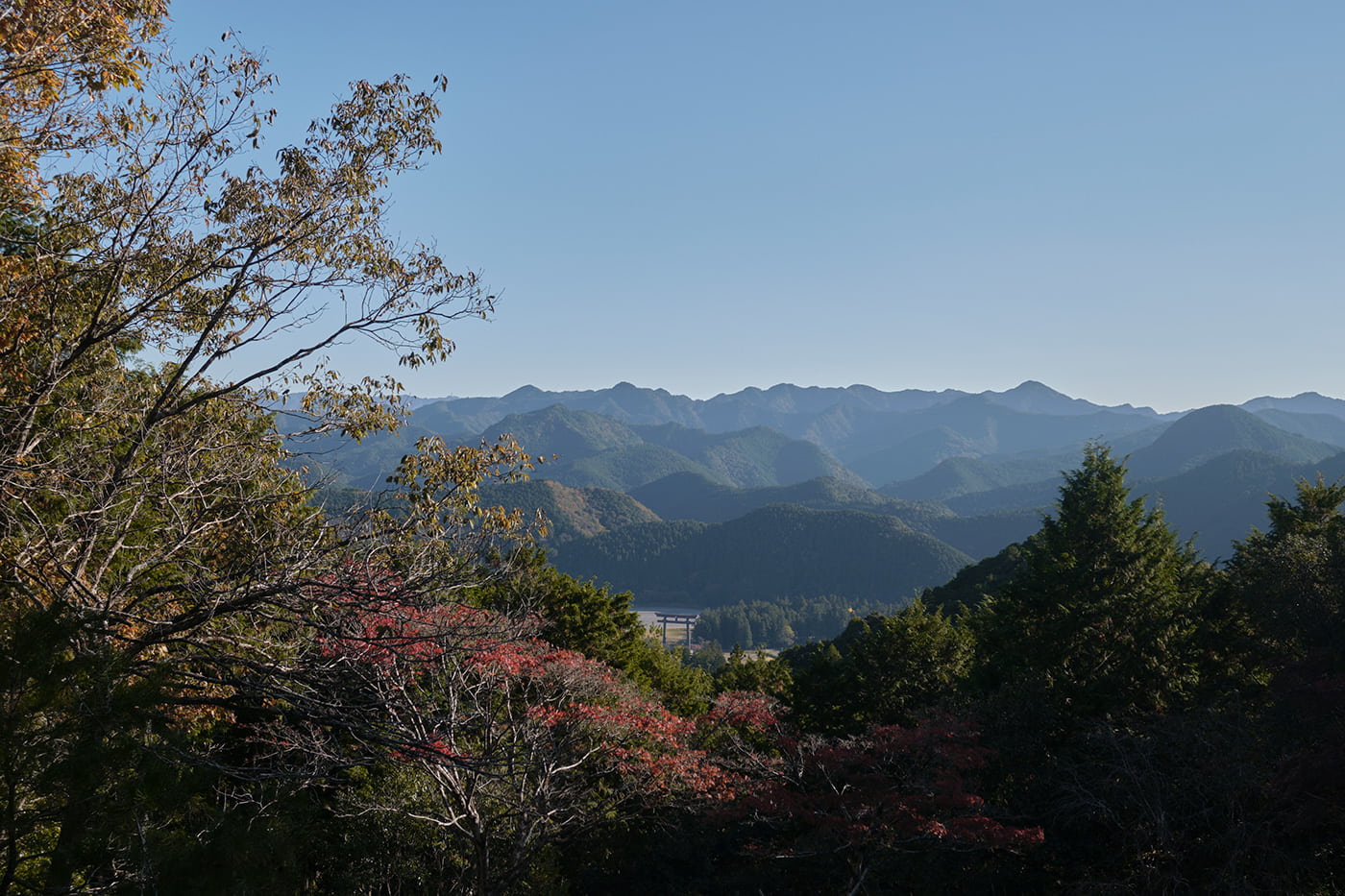 panoramic view of green mountains