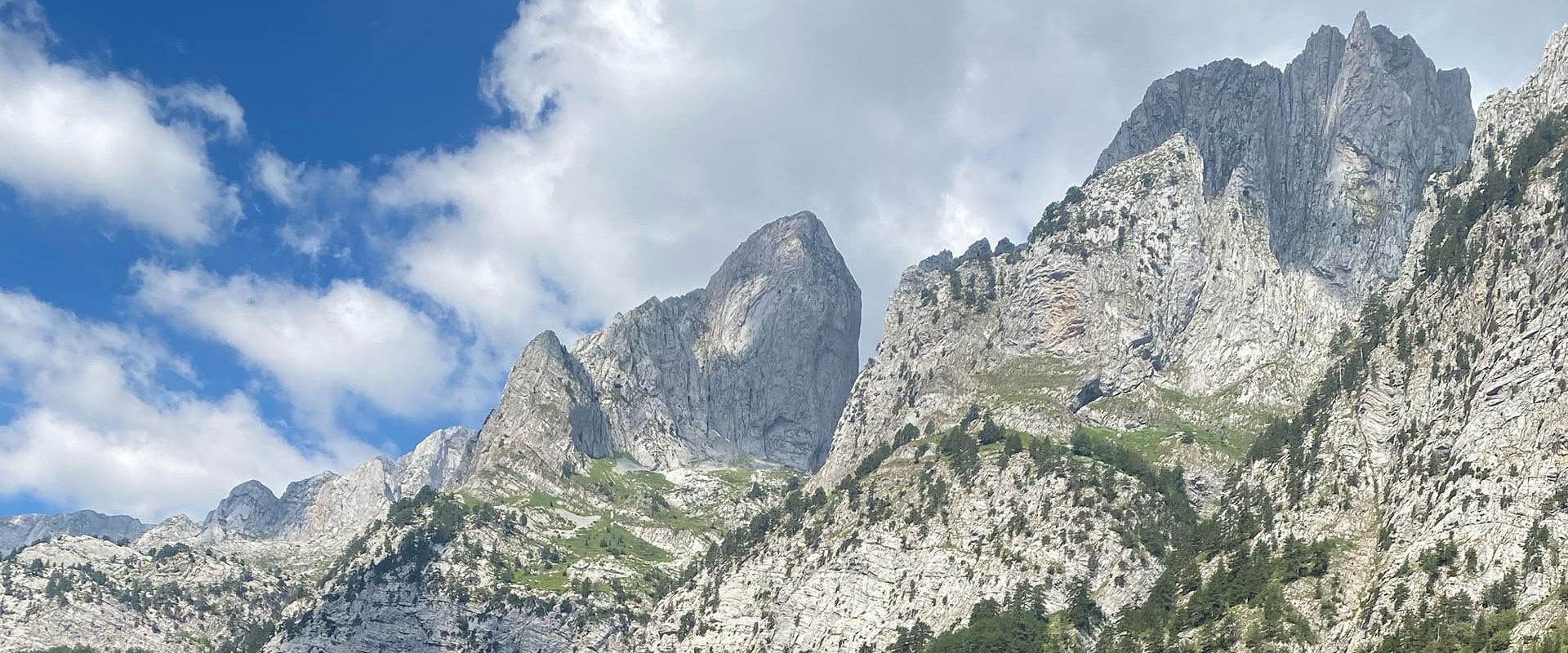 Mountain peaks in Albania