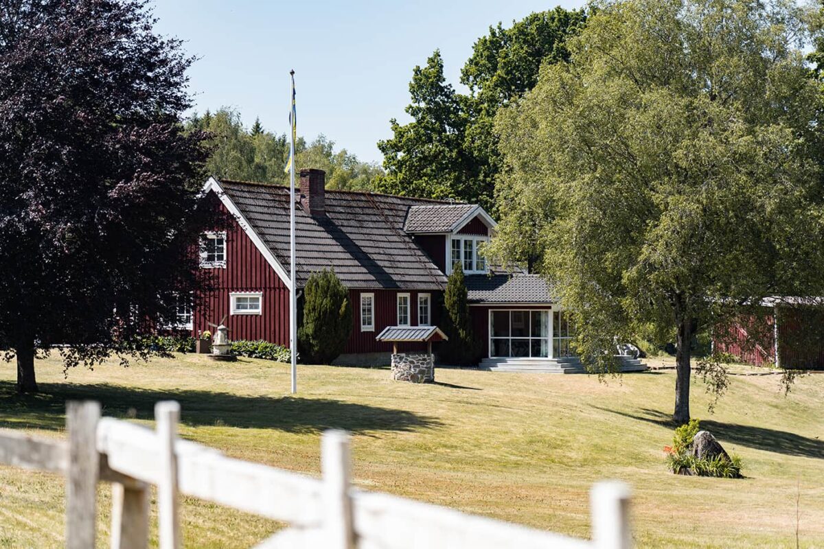 typical red house in Sweden