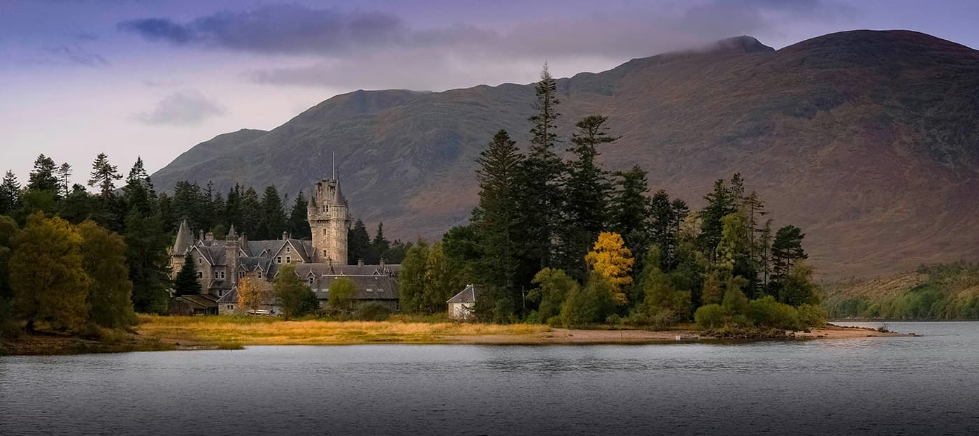 old castle near body of water