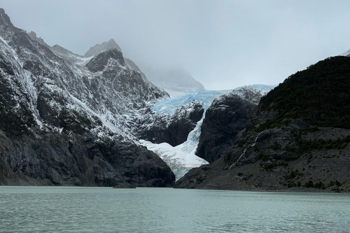 glacier meeting body of water