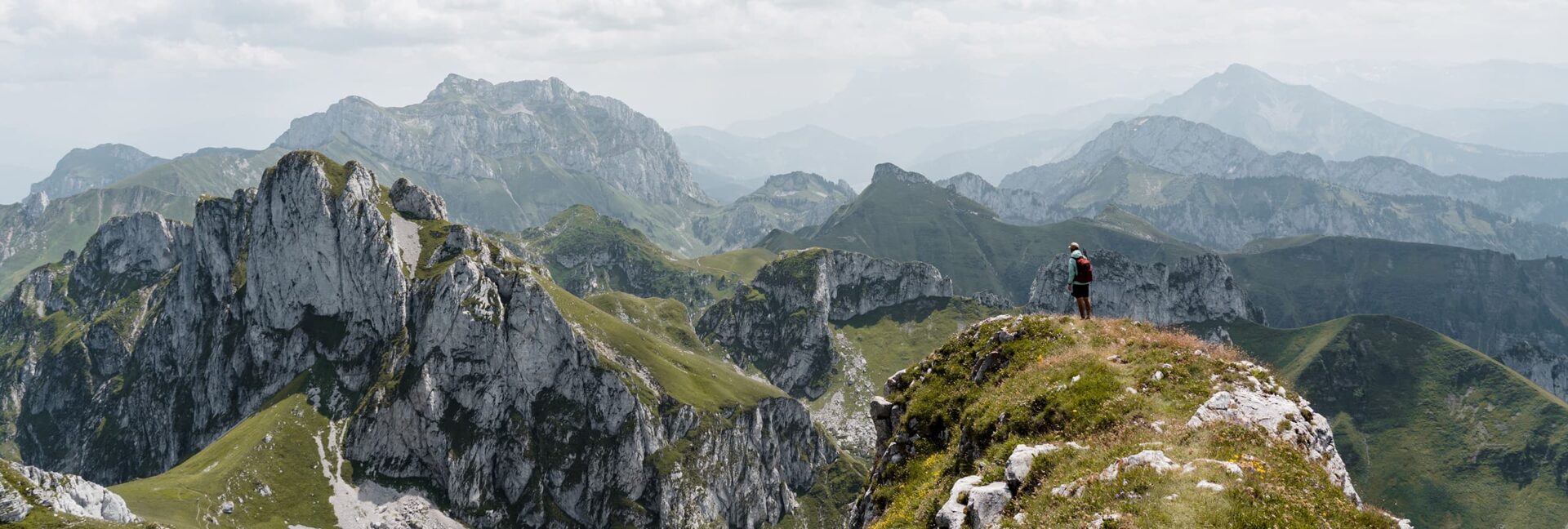 panoramic view of mountain range