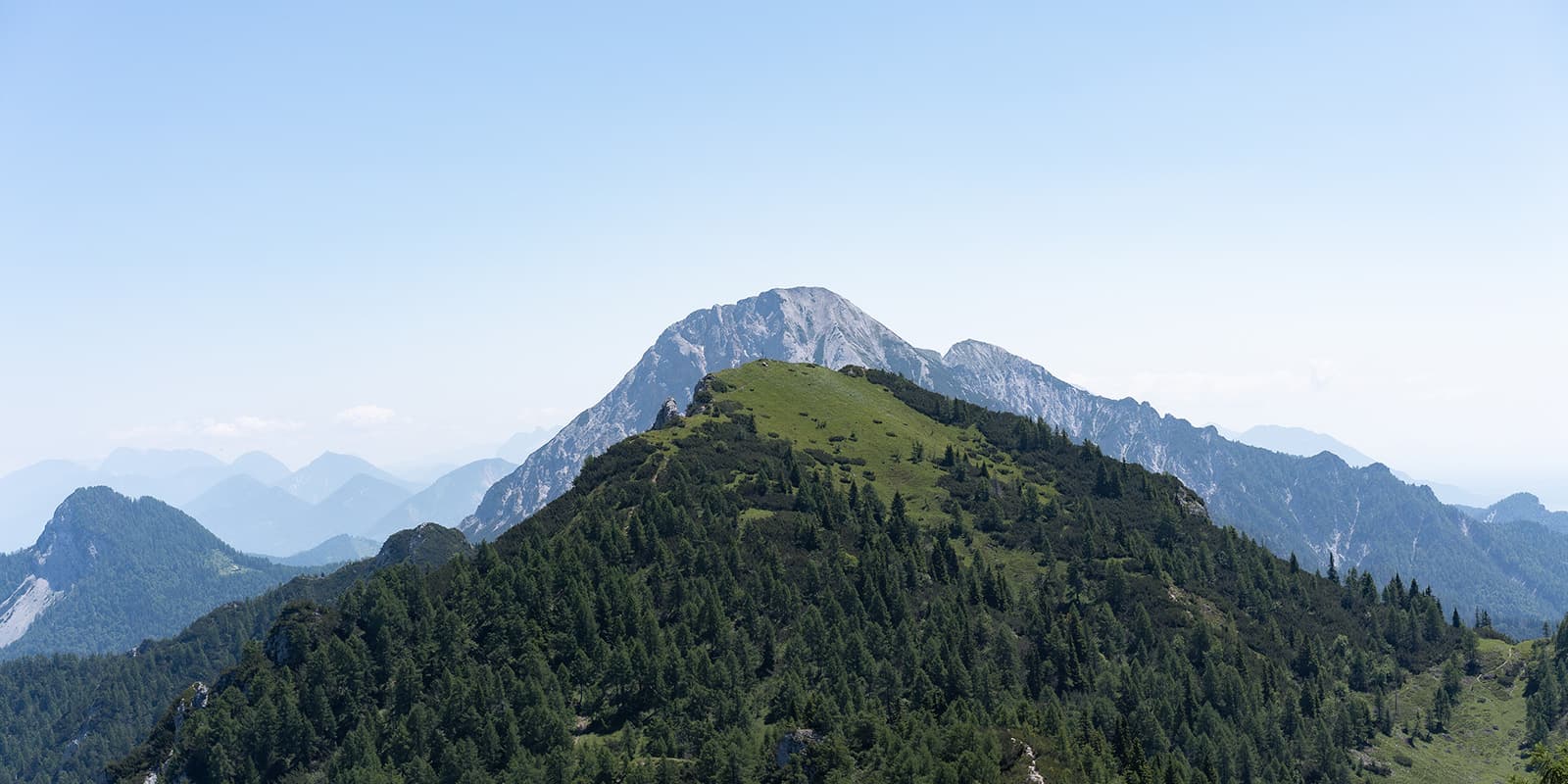 panoramic view of Austrian Alps