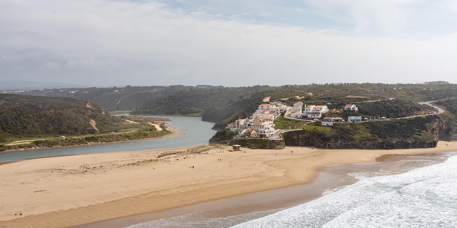 town of Odeceixe on the Algarve coast in Portugal