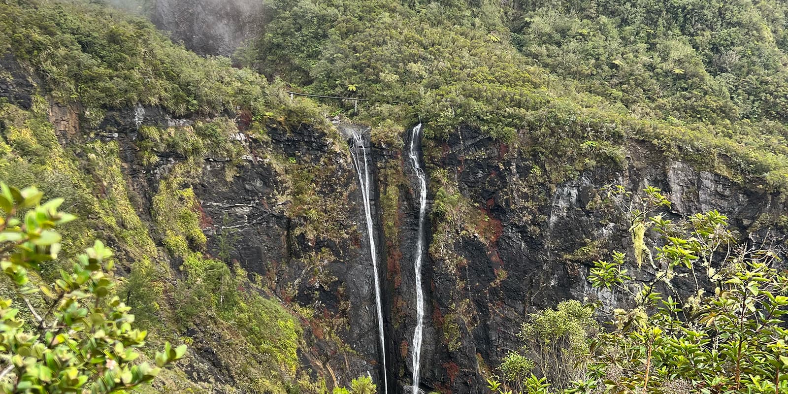 waterfall on the GRR1 on Reunion Island