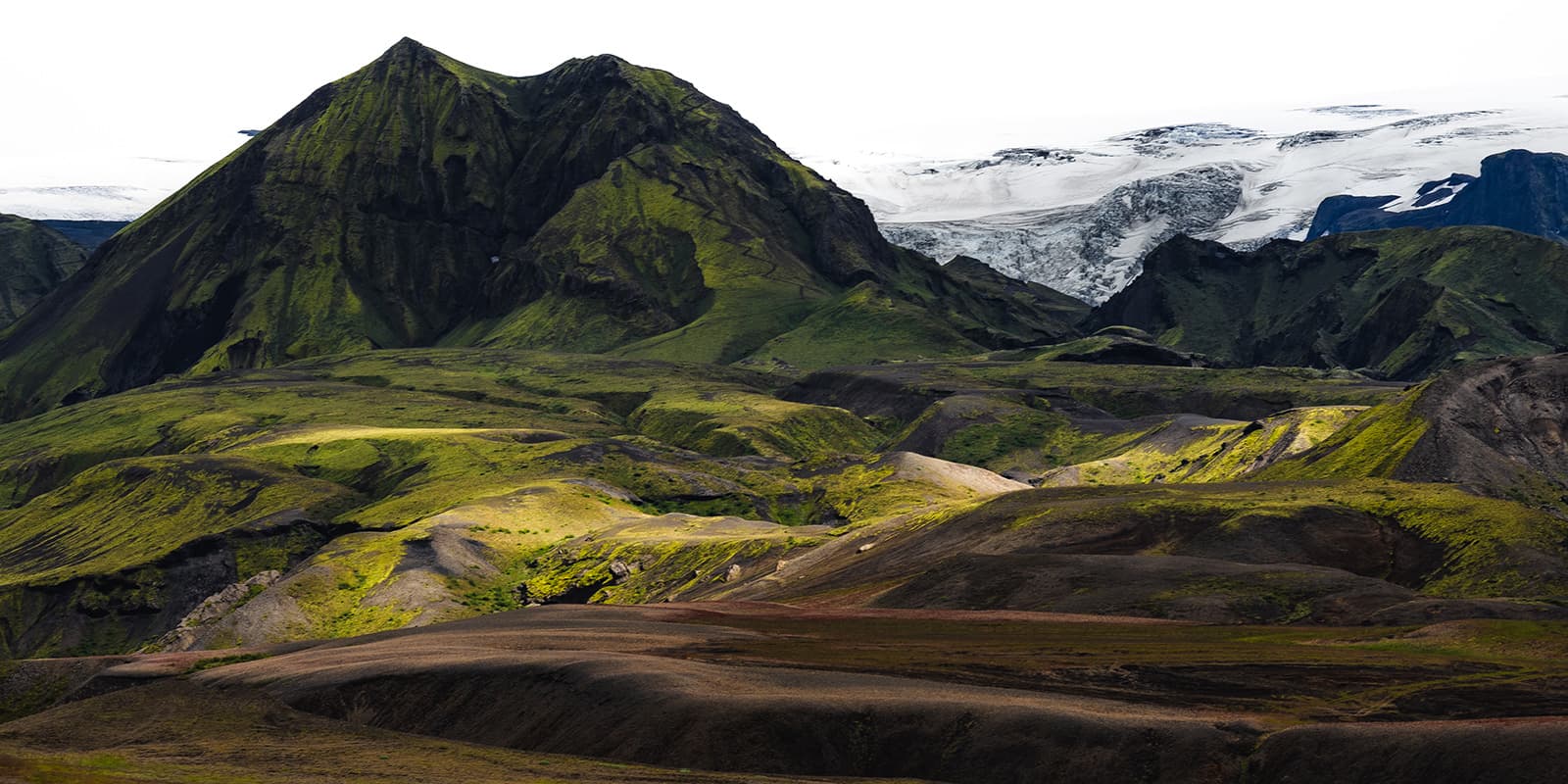 dramatic scene of Icelandic landscape