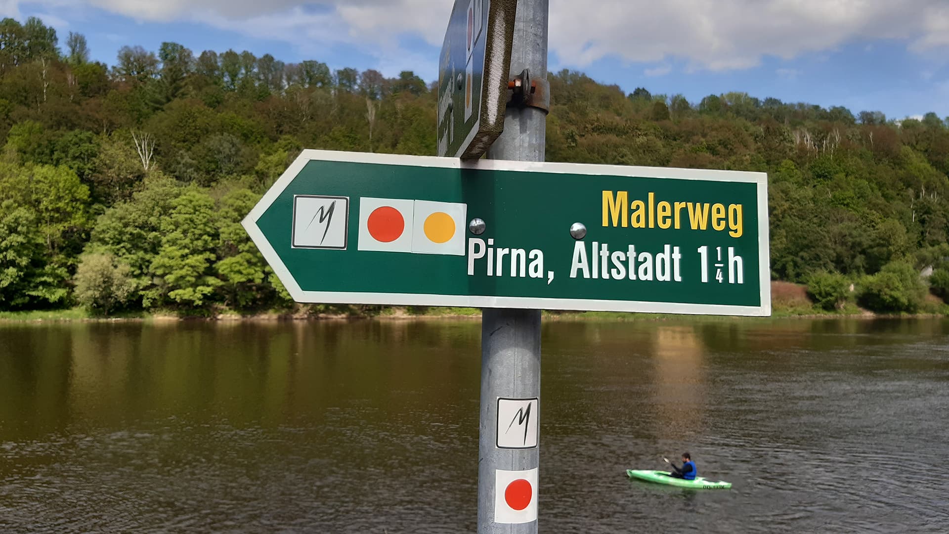 way sign on the Malerweg