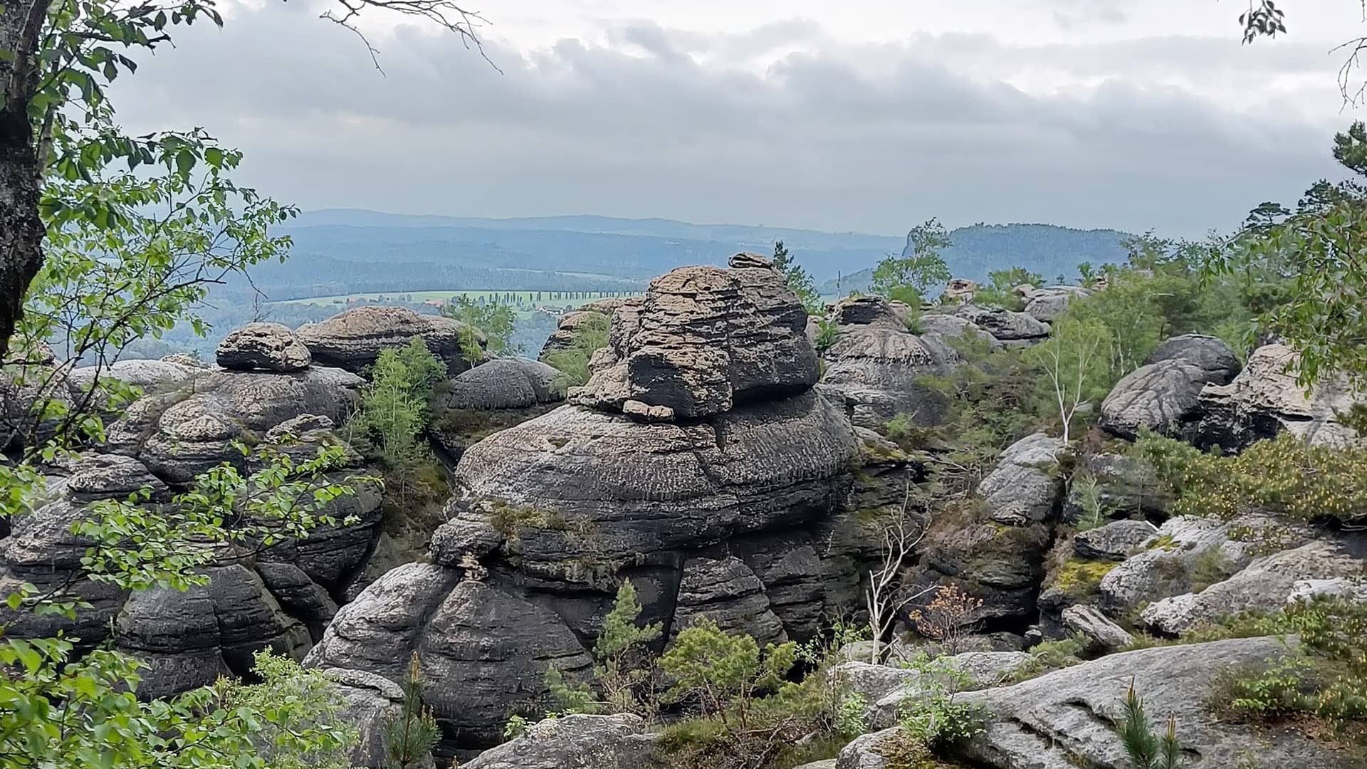 unique rock formations on the Malerweg