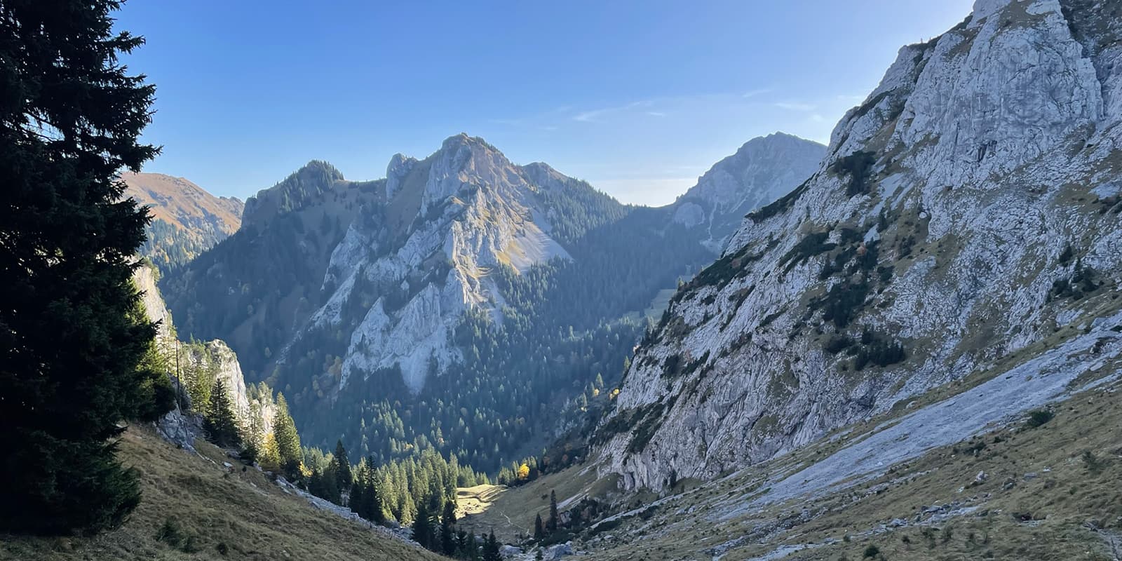 mountain valley in the German Alps