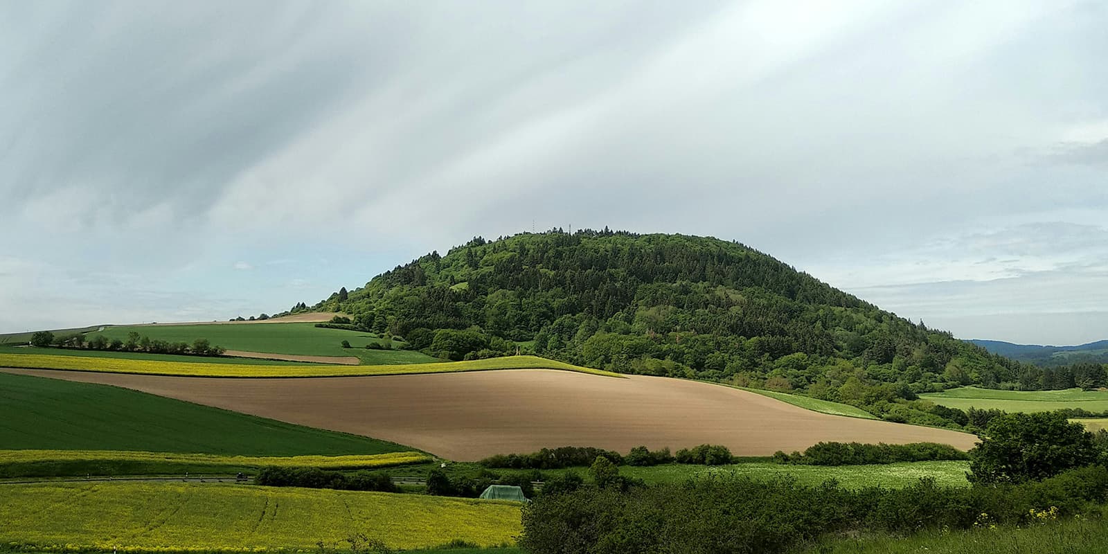 green hills in Eifel, Germany