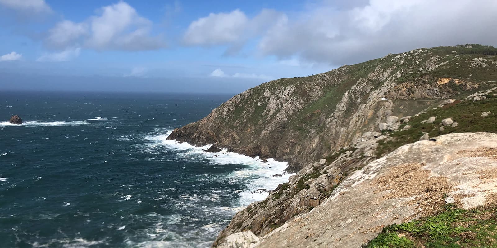 Cabo finisterre on the Camino Finisterre trail