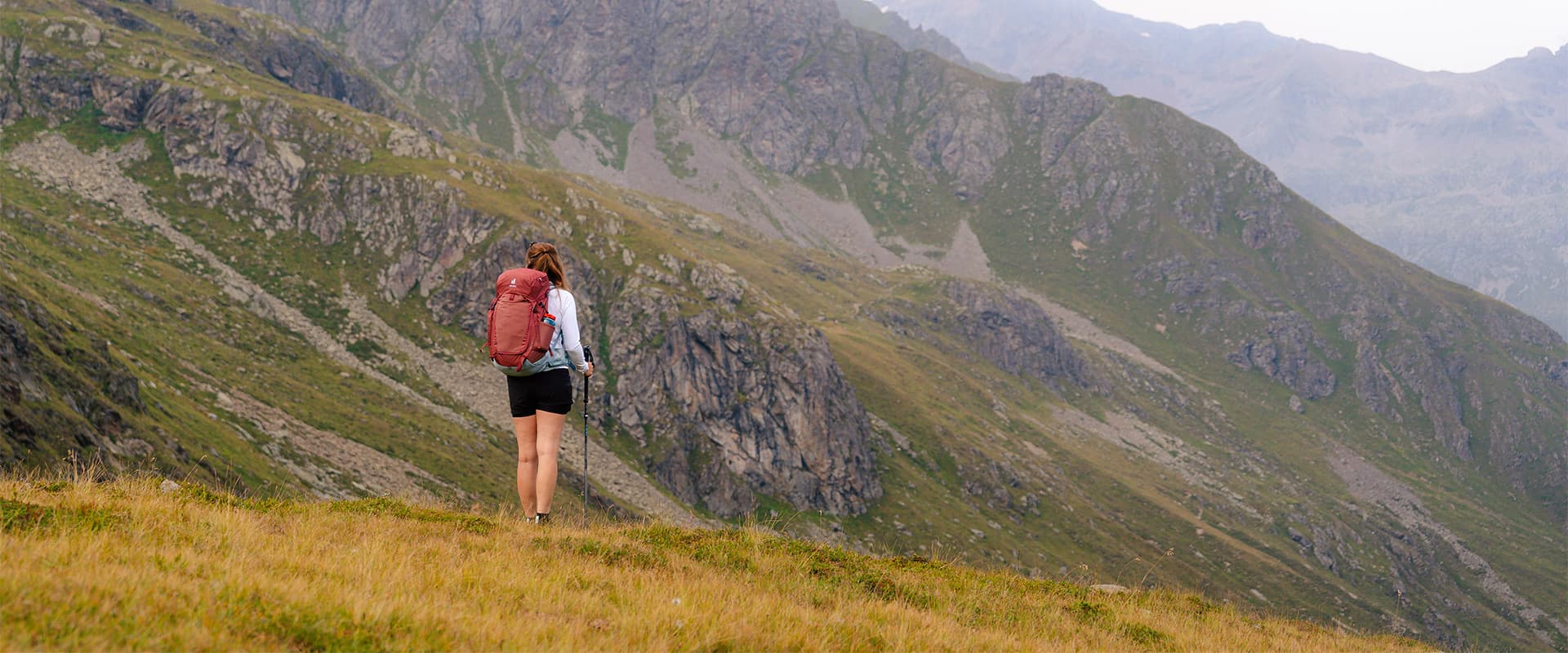 women with Deuter backpack