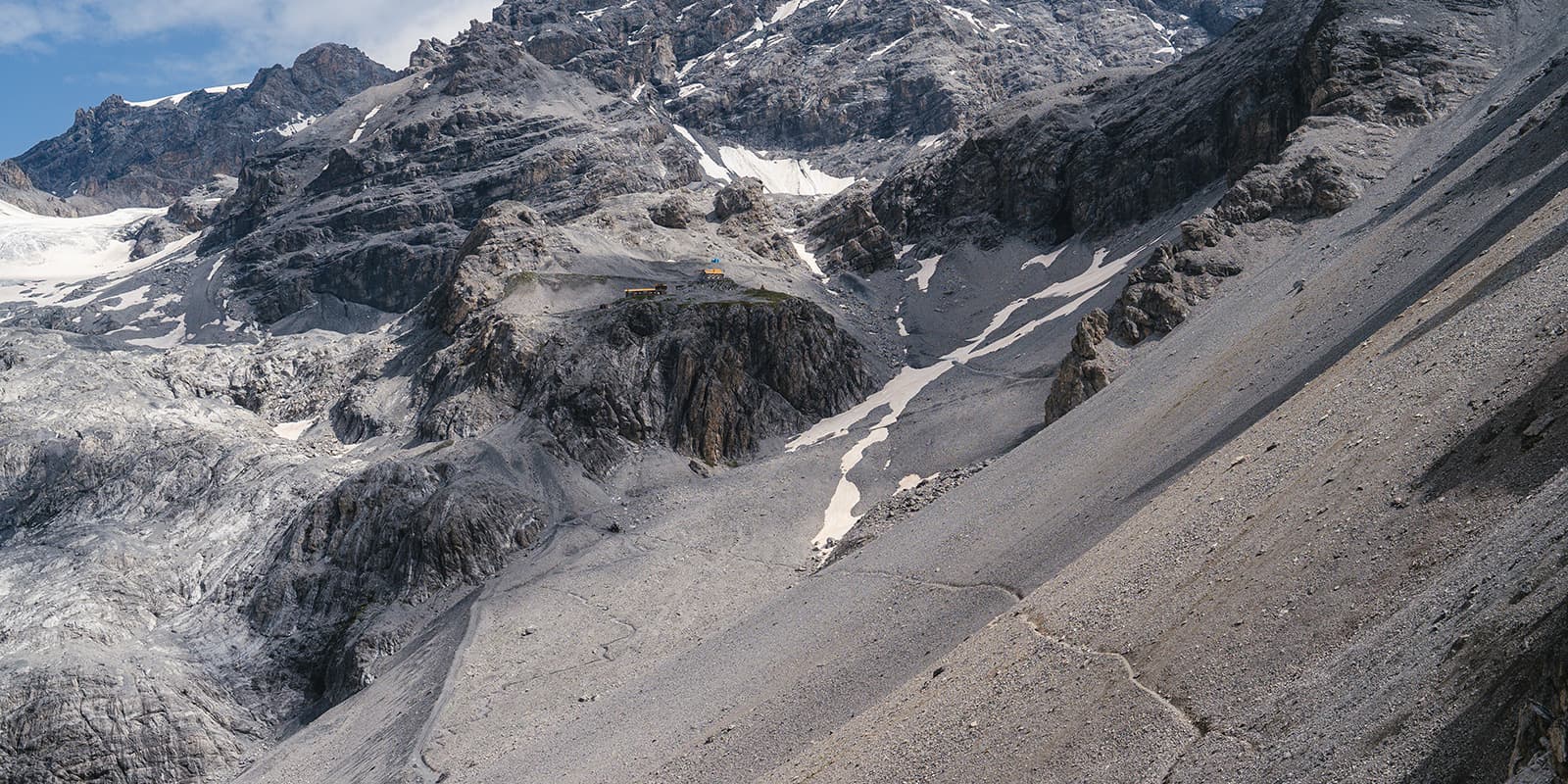 rugged peaks of the Alps