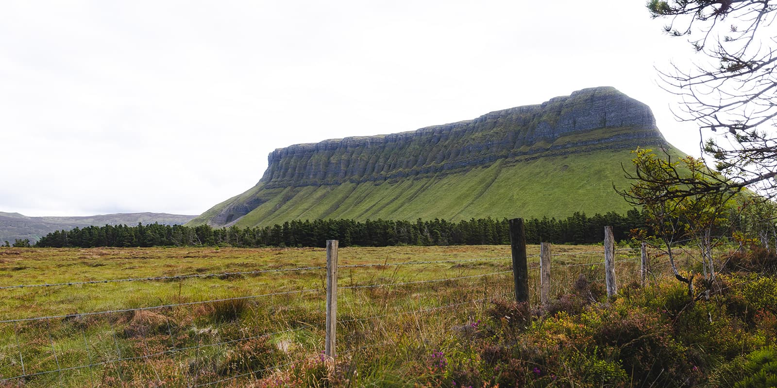 view of Benbulben in Ireland