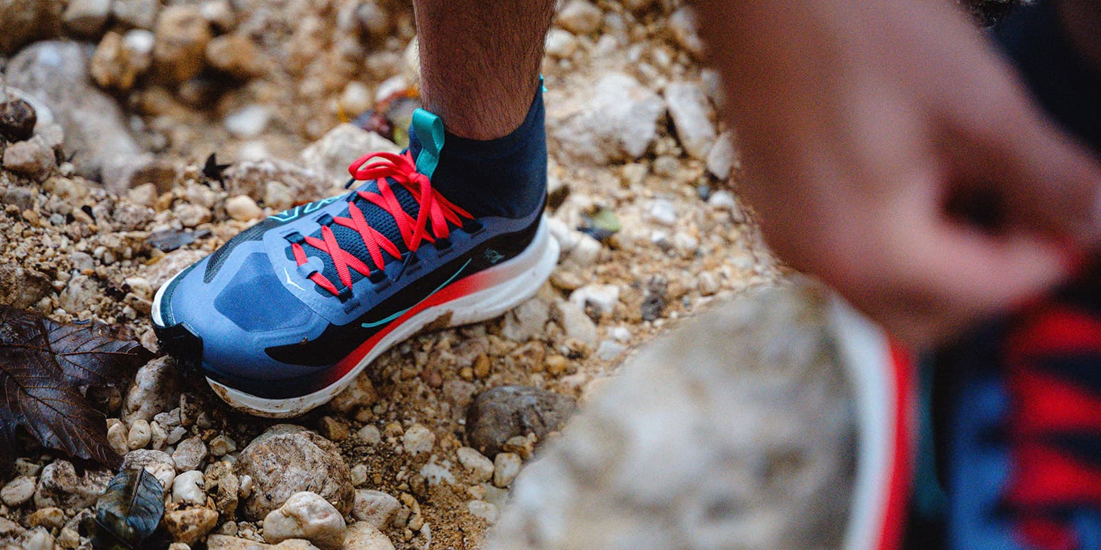 close up shot of the HOKA Tecton X3