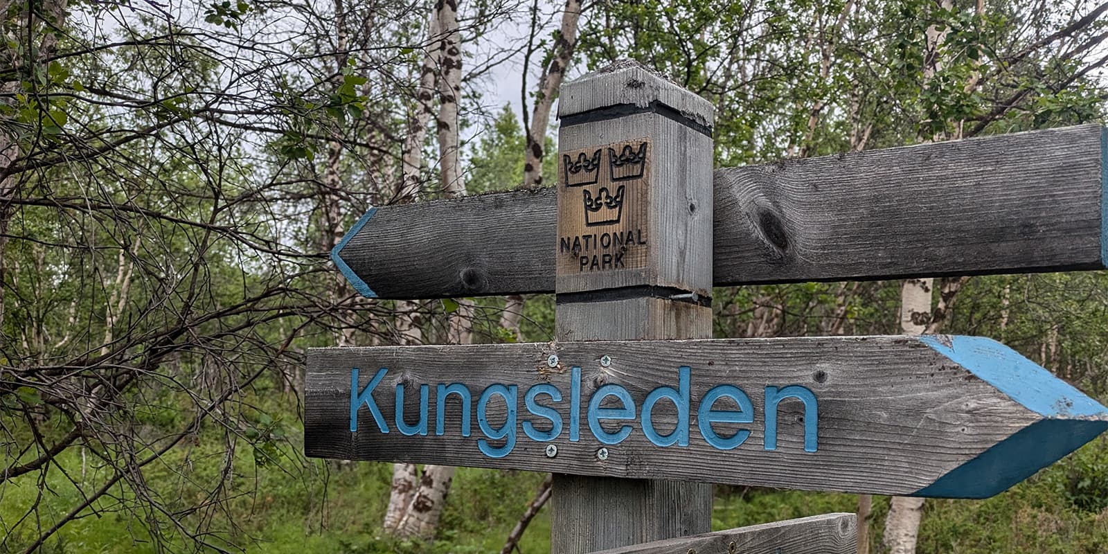 trail sign of the Kungsleden