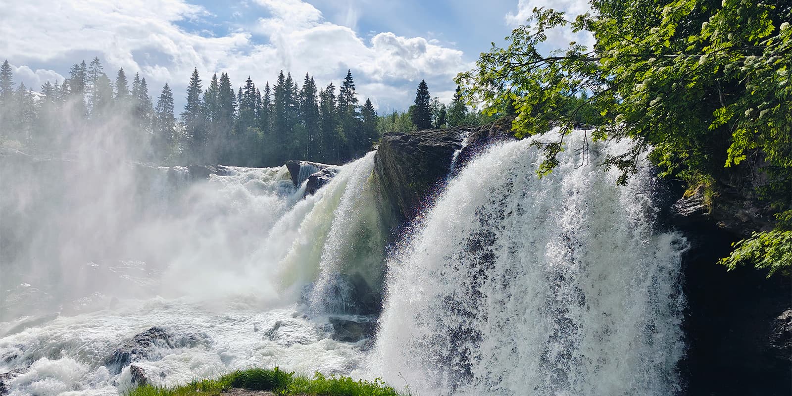 waterfall in Sweden