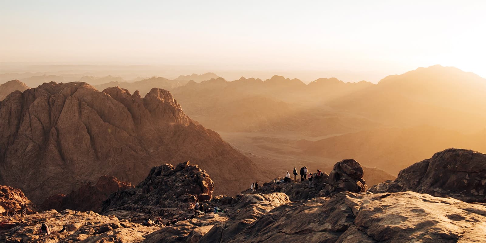 The Sinai Mountains Highland Trail during sunset