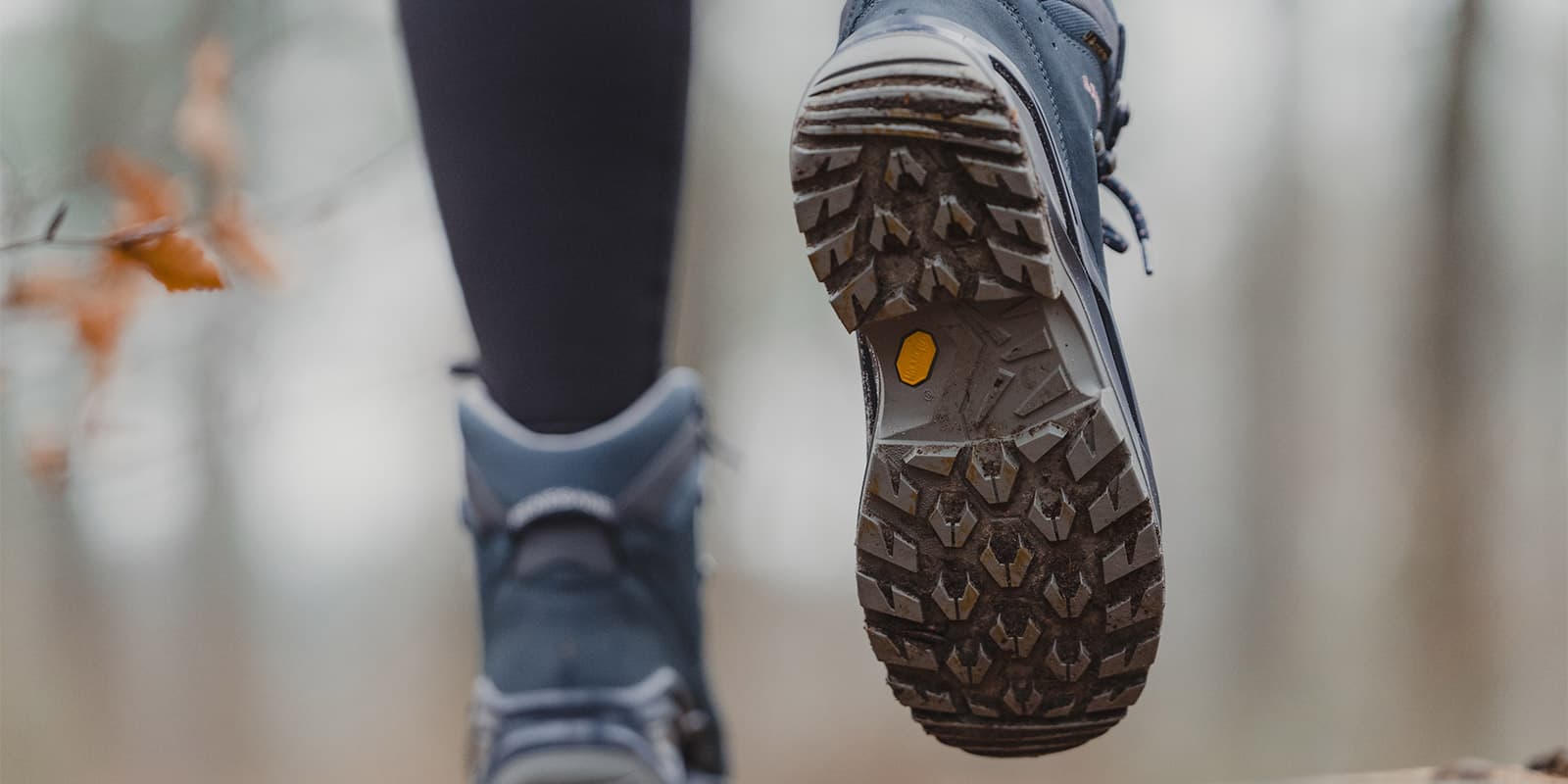 undersole of hiking boot