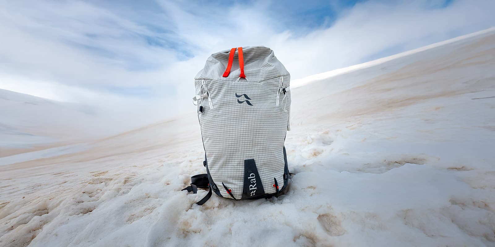 Rab Latok 38L mountain pack in the snow